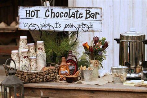 Diy Hot Chocolate Bar Elegant Wedding
