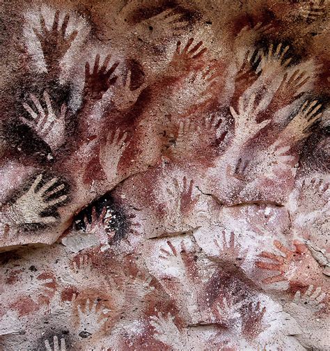 Paleolithic Age Cave Hand Prints Photograph By Daniel Hagerman