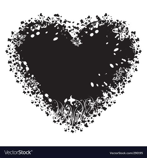 Valentines Grunge Heart Royalty Free Vector Image