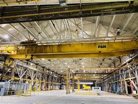 50 Ton X 1036″ Pandh Overhead Bridge Crane With 20 Ton Auxillary Stock