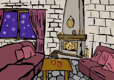Warmth Of Home Stock Illustration Illustration Of Drawing 49453430