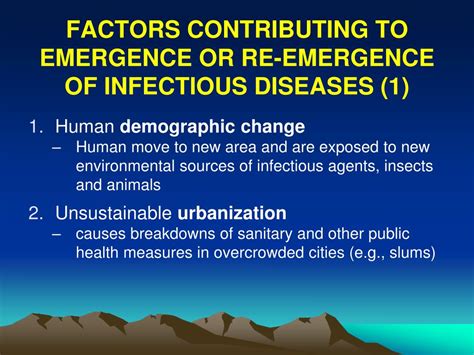 Ppt Emerging And Re Emerging Infectious Diseases Powerpoint
