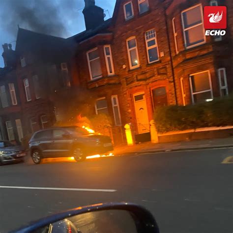 Car Bursts Into Flames Forcing Main Road To Close House Motor Car