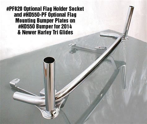 Rivco Chrome Rear Bumper For Harley Davidson® Tri Glides