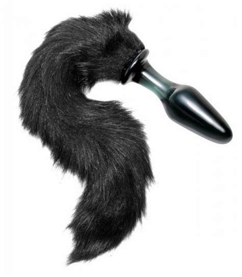 Tailz Midnight Fox Glass Butt Plug With Tail Black On Literotica