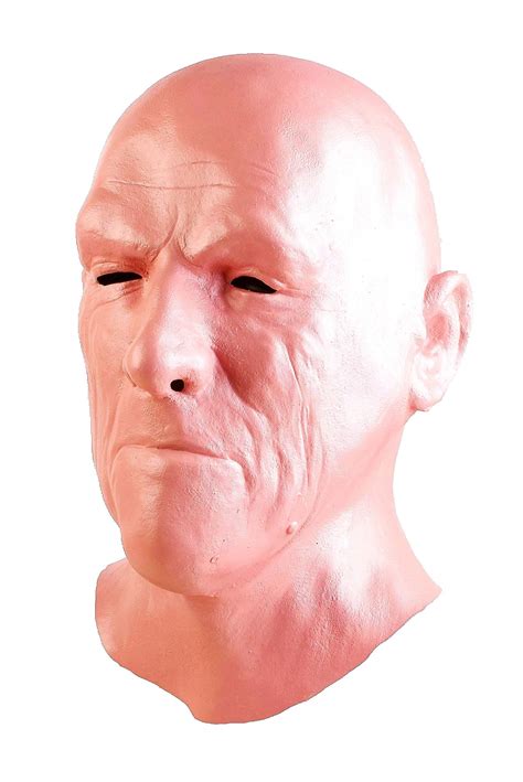 Buy Old Man Realistic Halloween Latex Human Face Novelty Costume Party Latex Full Head Zombie