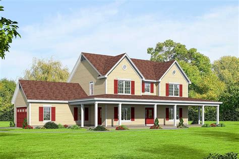 Plan 68538VR: Country Home Plan with Main Floor Master ...