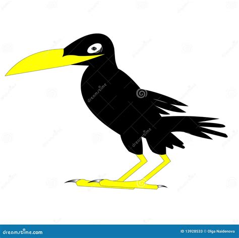 El Cuervo Negro Stock De Ilustración Ilustración De Lindo 13928533