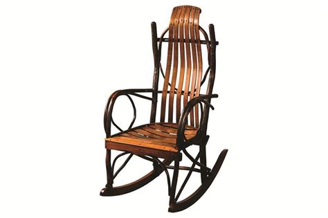 Rustic Hickory Twig Porch Rocker From Dutchcrafters Amish Furniture