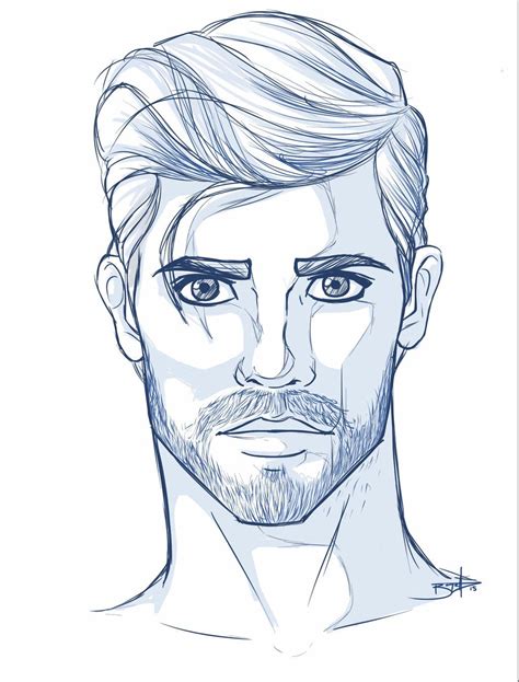 Sketch 2015 Male Face 2 Male Face Drawing Face Sketch Human Face