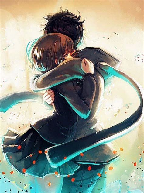 Anime Girl Huging Boy Wallpapers Wallpaper Cave