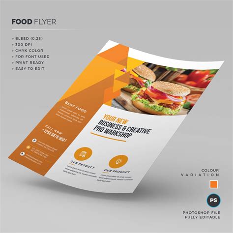 20 Trend Terbaru Fast Food Creative Food Flyer Design Langue Doc Dining
