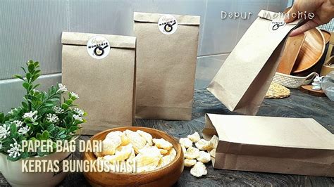 Cara Melipat Kertas Bungkus Nasi Jadi Paper Bag Kantong Wadah Makanan