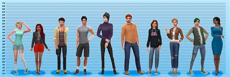 I Made A Height Chart Of My Notsoberry Sims For Fun Rthesims