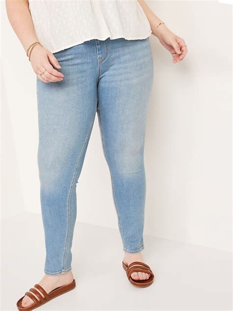 Mid Rise Light Wash Super Skinny Jeggings For Women Old Navy