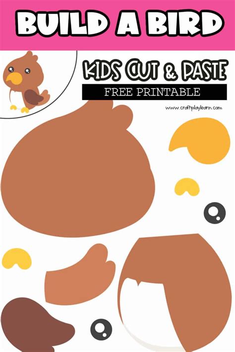 Build A Bird Cut And Paste Craft Craft Play Learn Birds For Kids