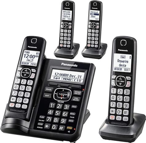 Panasonic Cordless Phone System With Answering Machine One Touch Call