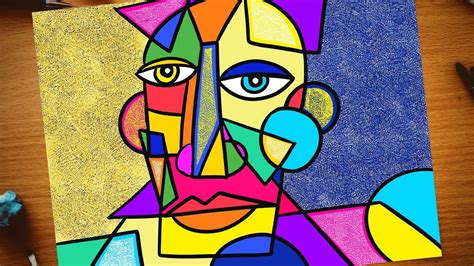 Cubism Picasso Inspired Portrait Cubism Art Lesson For Kids How To