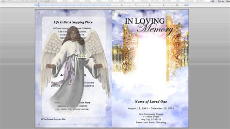 Funeral Program Funeral Background Clip Art Library