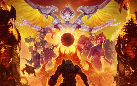 Doom Eternal Doomguy Monster Poster 8k 23 Wallpaper