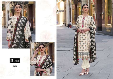 JIHAN BIN SAEED LAWN COLLECTION VOL 1 COTTON PRINTED PAKISTANI SUITS