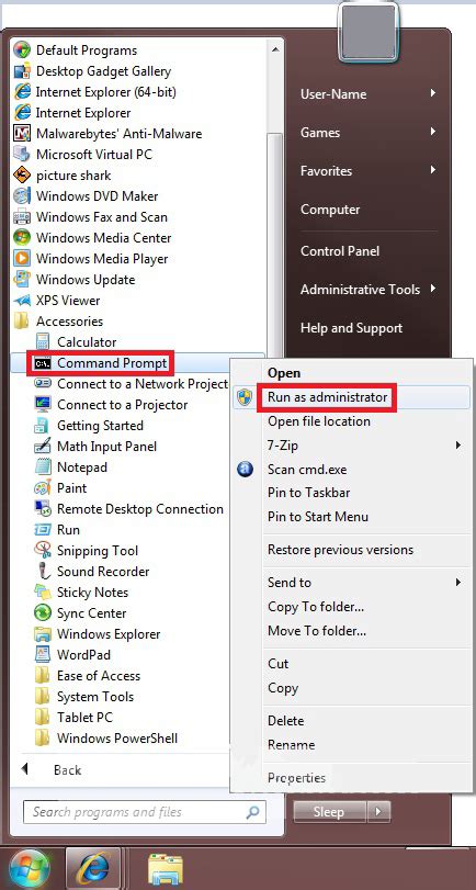How To Open A Elevated Command Prompt In Windows 7 Windows 7 Support