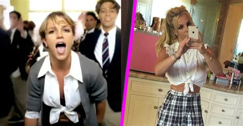 See Britney Spears Channel Her Hit Me Baby One More Time Look Access