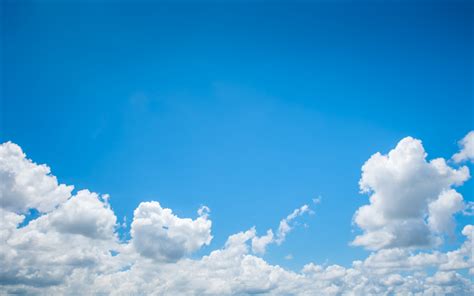 Download Wallpapers Blue Sky White Clouds Sun Clear Sky Clouds