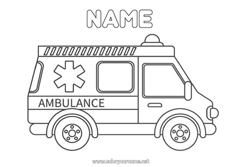 Coloring Pages Ambulance