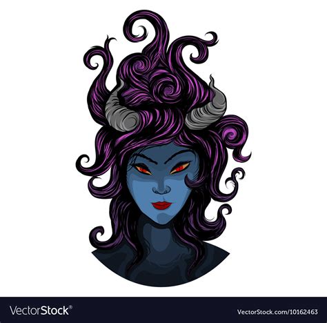 Devil Woman Royalty Free Vector Image Vectorstock