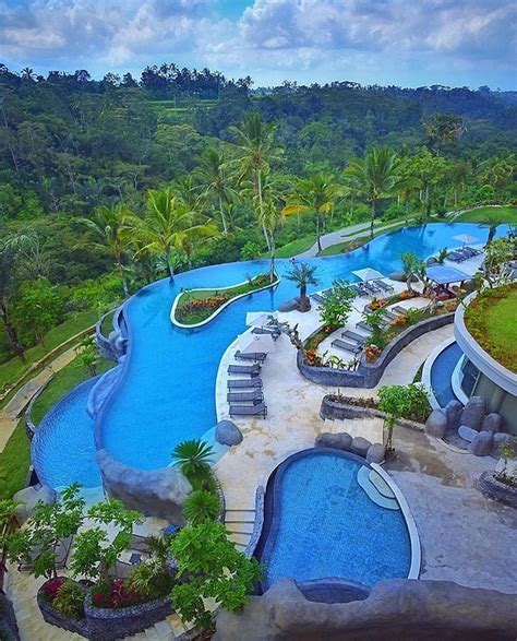 Padma Ubud Bali 💙💙💙 Credits Nalarinaldo Resort Beautiful Pools Outdoor