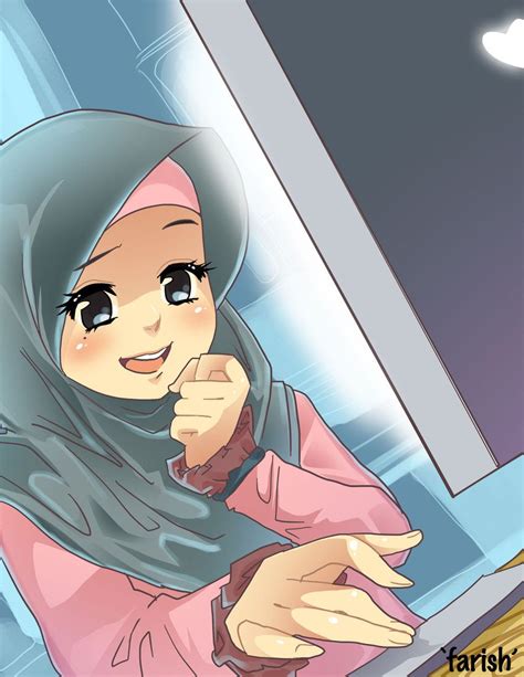 Girl Hijab By Saurukent On Deviantart Islamic Cartoon Anime Muslim