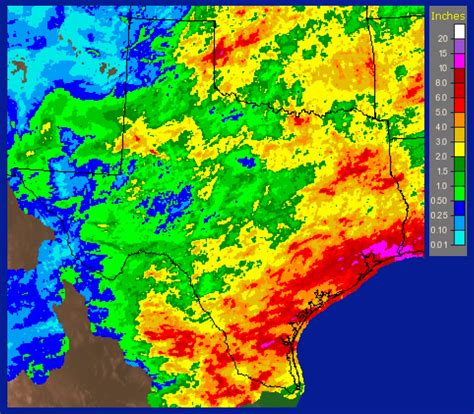 Texas Rainfall Totals Map Chicago Map