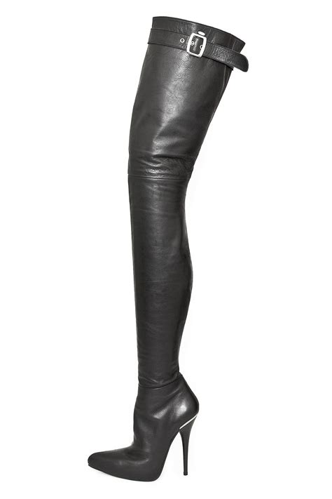 model 106 super long boots made to measure leather thigh high boots thigh high boots