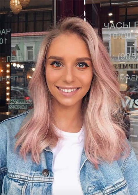 53 Brightest Spring Hair Colors And Trends For Women Pink Blonde Hair Hair Color For Women