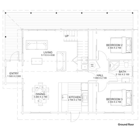 House Plan 3 Bedrooms 2 Storey Solid Timber Earthquake Proof