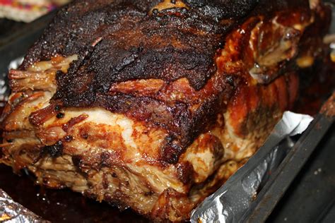 Liberally season pork on all sides with salt and pepper. Mae's Kitchen: Oven-roasted Boston Butt