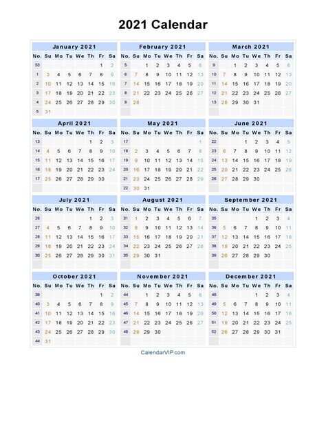 Calendar With Days Numbered For 2021 Best Calendar Example