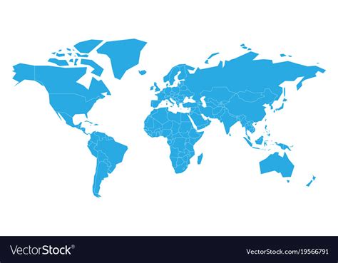 World Map Royalty Free Vector Image Vectorstock