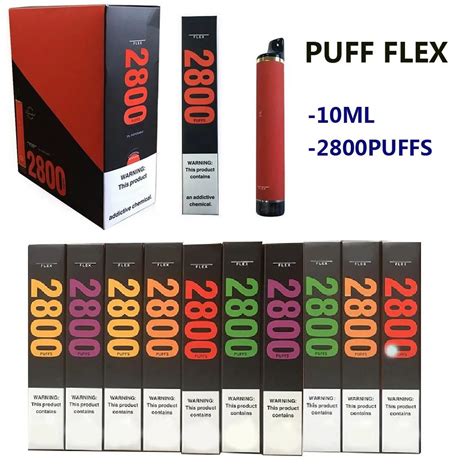 Puff Flex 2800 Puffs Tek Kullanımlık Sigaralar Vape Kalem Bar E