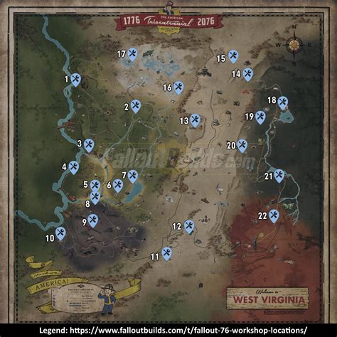 Fallout 76 Workshop Locations List Of All Workshops And Resources