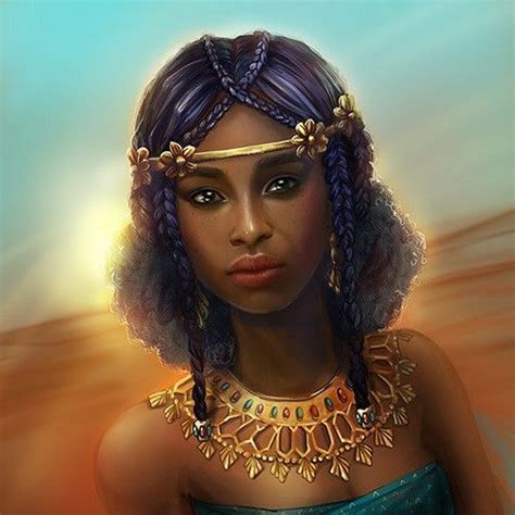 Pin By N R G On Hair It Age Nubian Queen Art Black Woman Artwork