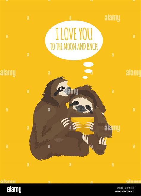The Story Of One Sloth Love Wedding Honeymoon Funny Cartoon Sloths