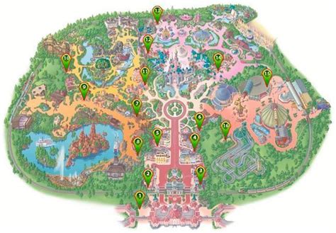 Mapas De Los Aseos En Disneyland Paris