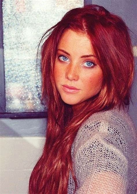 Pin By Wes On Gorgeous Girls Red Hair Blue Eyes Hair Colors For Blue