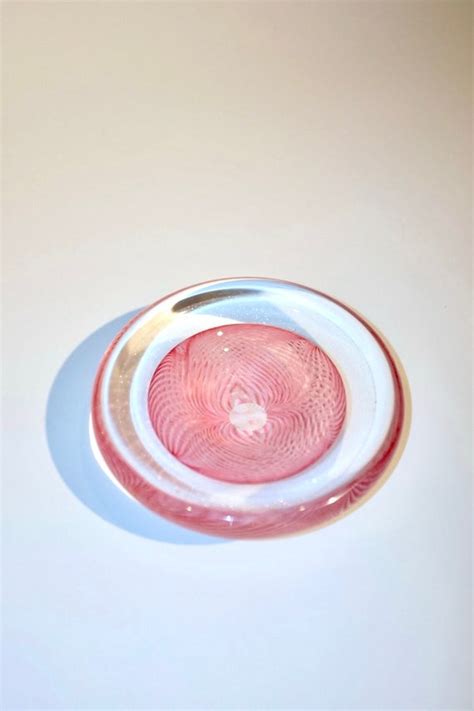 Clear And Pink Glass Gem