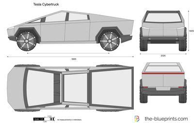 Tesla and elon musk has been gaining the attention of the internet through the cyber truck tesla! Tesla Cybertruck | Tesla, Electric car, Blueprints