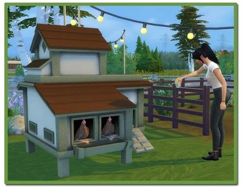 Chicken Coop For Sims 4 Sims 4 Pets Sims 4 Sims