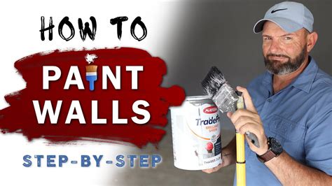 How To Paint Walls Step By Step Youtube