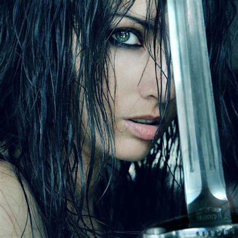 Pin By Sydnie Moser On Fantasy Warrior Woman Black Hair Green Eyes